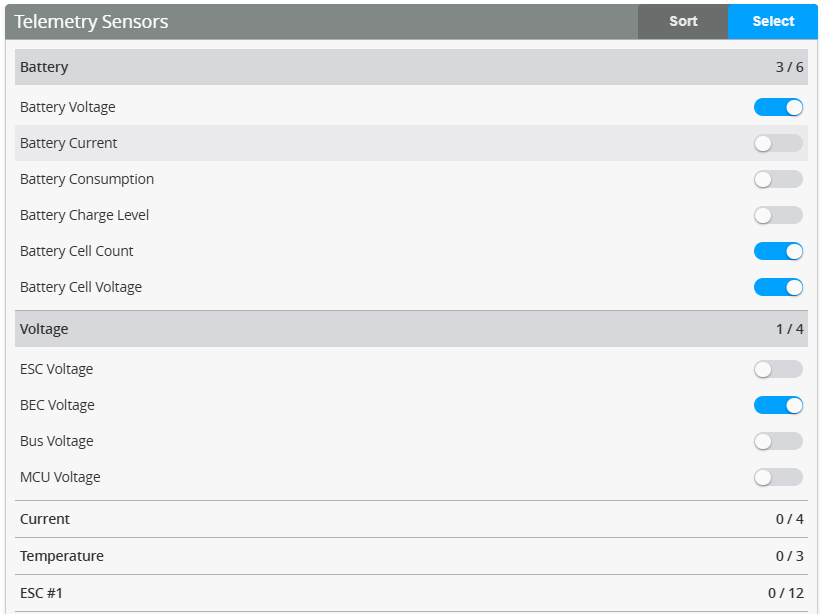 Telemetry Tab